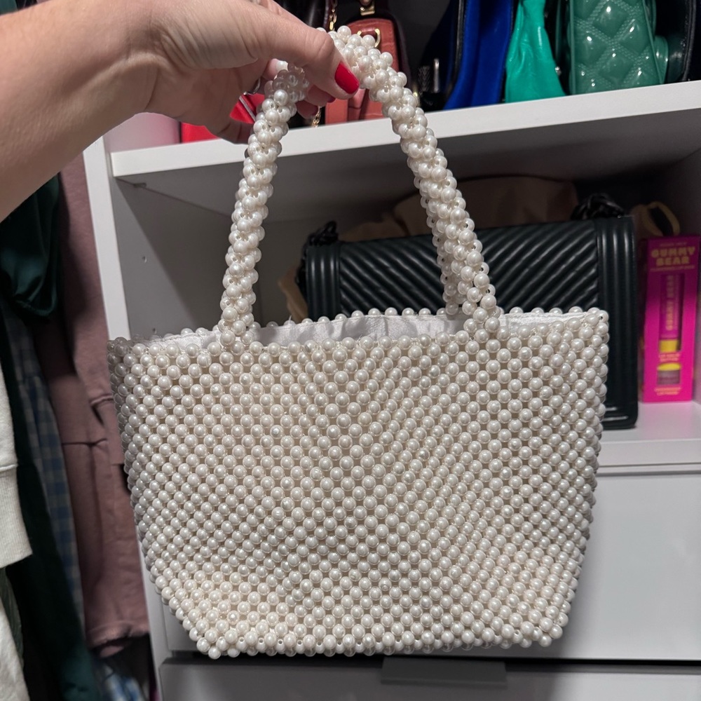 Pearl handbag, new
